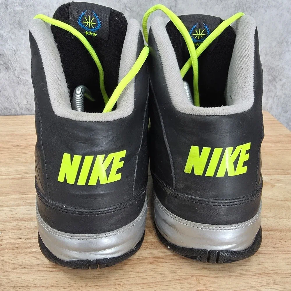Nike Air Max Full Court 2 Black Volt Mens 12 High Top Basketball Shoes Sneakers
